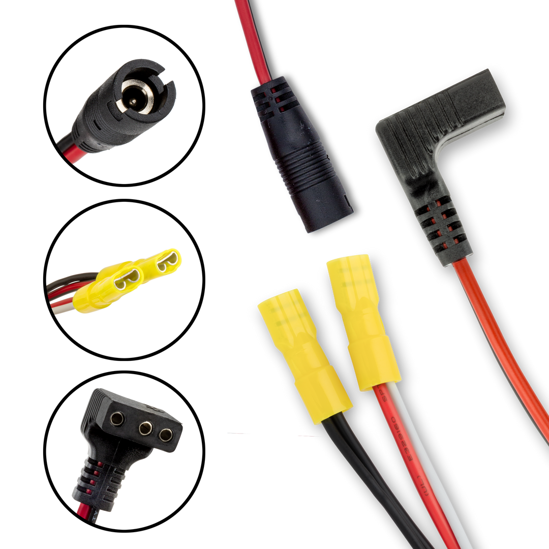 Power Cord with Quick Charge Jack for FL-8 &amp; FL-18 Flashers - 18"