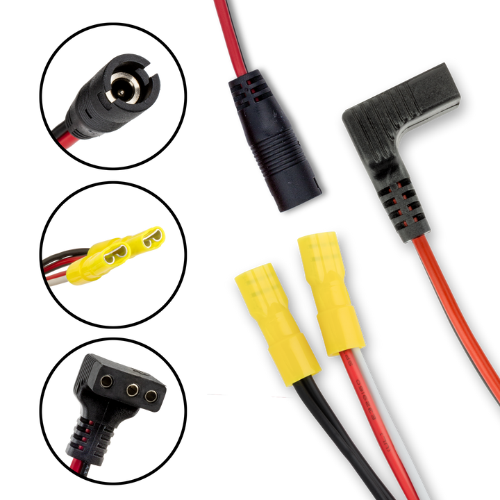 Power Cord with Quick Charge Jack for FL-8 &amp; FL-18 Flashers - 18"