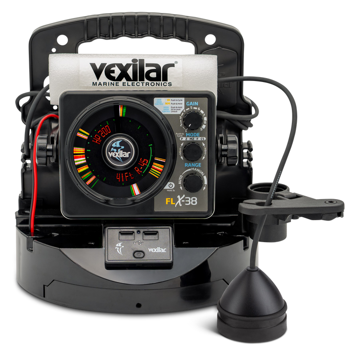 FLX-38 BB Pro Pack Elite w/ Broad Band Ice-Ducer and Vexilar Lithium Battery