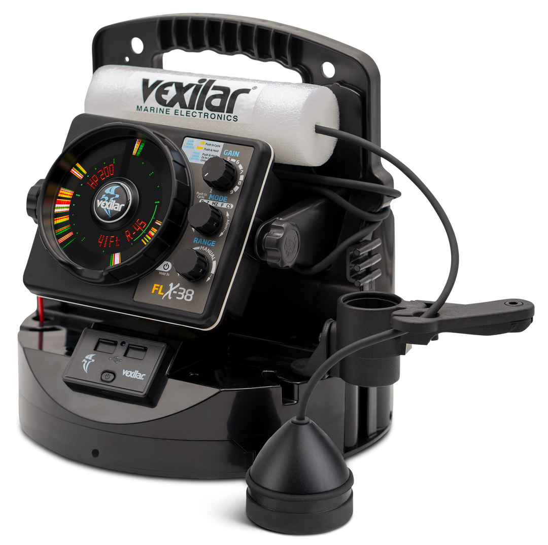 FLX-38 BB Pro Pack Elite w/ Broad Band Ice-Ducer and Vexilar Lithium Battery